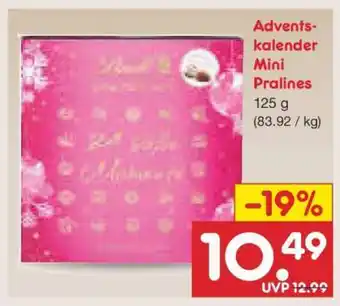 Netto Marken-Discount Adventskalender Mini Pralines Angebot