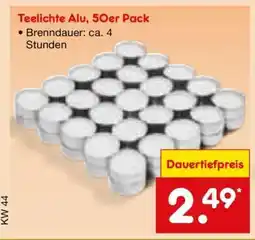 Netto Marken-Discount Teelichte Alu, 50er Pack Angebot