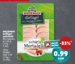 PENNY WIESENHOF Geflügelaufschnitt Mortadella Angebot