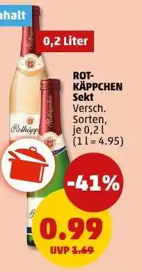 PENNY ROT-KÄPPCHEN Sekt Angebot