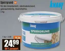 V Baumarkt KNAUF Sperrgrund Angebot