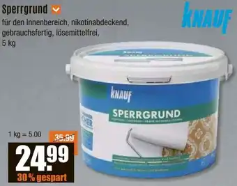 V Baumarkt KNAUF Sperrgrund Angebot