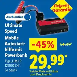 Lidl Ultimate Speed Mobile Autostart- hilfe mit Powerbank Angebot