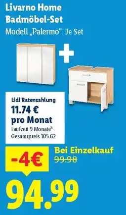 Lidl Livarno Home Badmöbel-Set Angebot