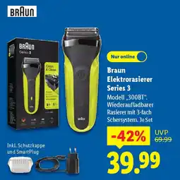 Lidl Braun Elektrorasierer Series 3 Angebot