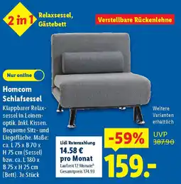 Lidl Homcom Schlafsessel Angebot