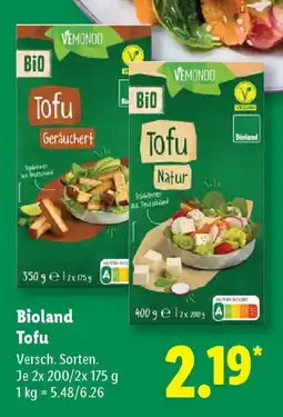 Lidl Bioland Tofu Angebot