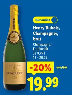 Lidl Henry Dubois, Champagner, brut Angebot
