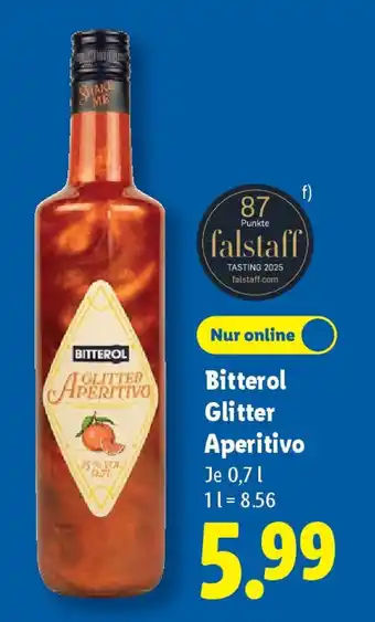 Lidl Bitterol Glitter Aperitivo Angebot