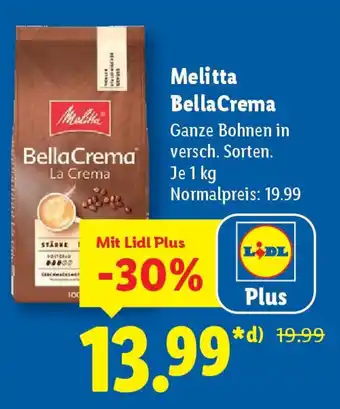 Lidl Melitta Bella Crema Angebot