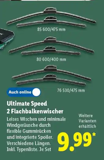 Lidl Ultimate Speed 2 Flachbalkenwischer Angebot