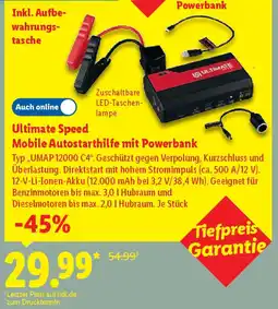 Lidl Ultimate Speed Mobile Autostarthilfe mit Powerbank Angebot