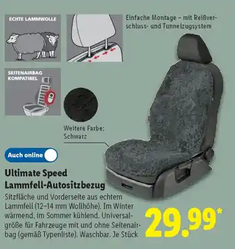 Lidl Ultimate Speed Lammfell-Autositzbezug Angebot