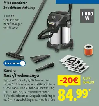 Lidl Kärcher Nass-/Trockensauger Angebot