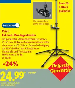 Lidl Crivit Fahrrad-Montageständer Angebot