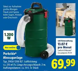 Lidl Parkside Absauganlage Angebot