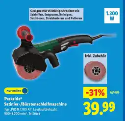Lidl Parkside Satinier-/Bürstenschleifmaschine Angebot