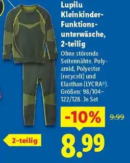Lidl Lupilu Kleinkinder- Funktions- unterwäsche, 2-teilig Angebot