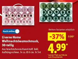 Lidl Livarno Home Weihnachtsbaumschmuck, 30-teilig Angebot