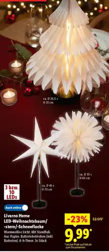 Lidl Livarno Home LED-Weihnachtsbaum/ -stern/-Schneeflocke Angebot