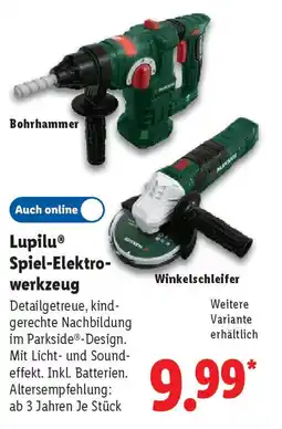 Lidl Lupilu Spiel-Elektro- werkzeug Angebot