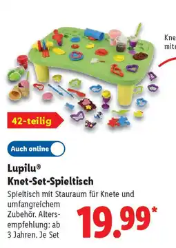 Lidl Lupilu Knet-Set-Spieltisch Angebot