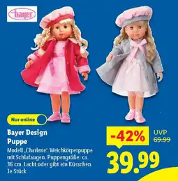 Lidl Bayer Design Puppe Angebot