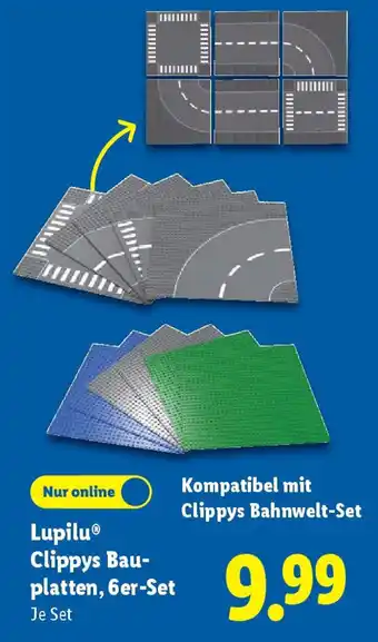 Lidl Lupilu Clippys Bau- platten, 6er-Set Angebot