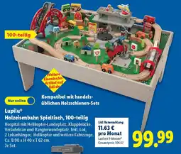 Lidl Lupilu Holzeisenbahn Spieltisch, 100-teilig Angebot