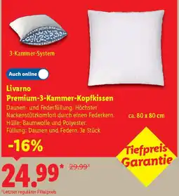 Lidl Livarno Premium-3-Kammer-Kopfkissen Angebot