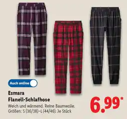 Lidl Esmara Flanell-Schlafhose Angebot