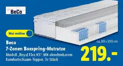 Lidl Beco 7-Zonen Boxspring-Matratze Angebot