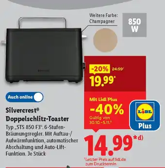 Lidl Silvercrest Doppelschlitz-Toaster Angebot
