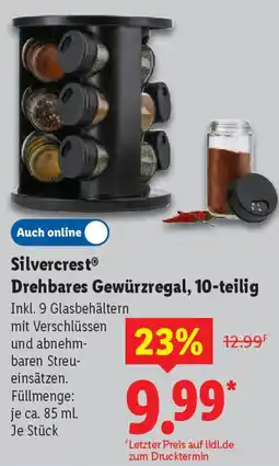 Lidl Silvercrest Drehbares Gewürzregal, 10-teilig Angebot