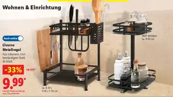 Lidl Livarno Metallregal Angebot