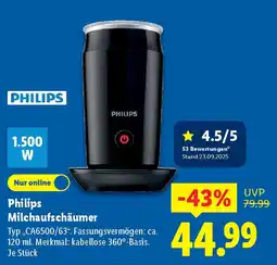 Lidl Philips Milchaufschäumer Angebot