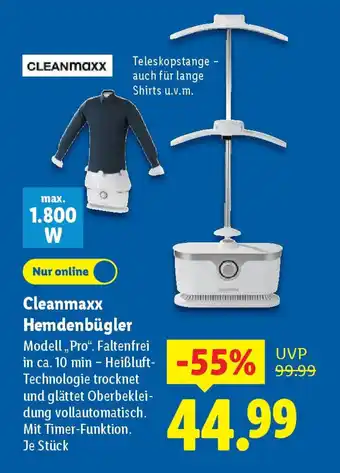 Lidl Cleanmaxx Hemdenbügler Angebot
