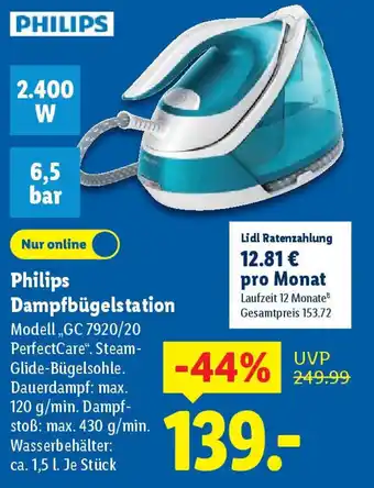 Lidl Philips Dampfbügelstation Angebot