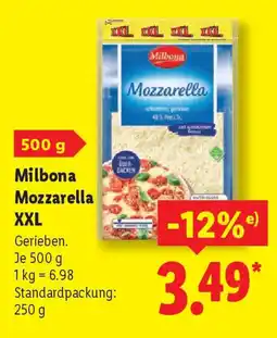Lidl Milbona Mozzarella XXL Angebot