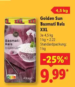 Lidl Golden Sun Basmati Reis XXL Angebot