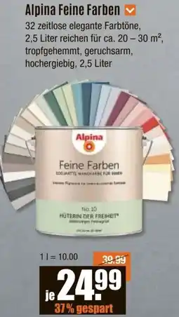 V Baumarkt Alpina Feine Farben Angebot