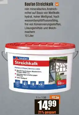 V Baumarkt Baufan Streichkalk Angebot
