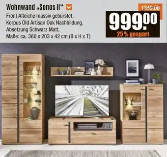 V Baumarkt Wohnwand „Sonos II" Angebot