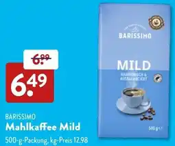 Aldi Süd BARISSIMO Mahlkaffee Mild Angebot