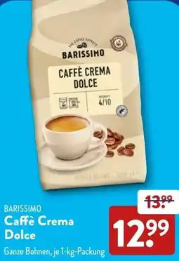 Aldi Süd BARISSIMO Caffè Crema Dolce Angebot