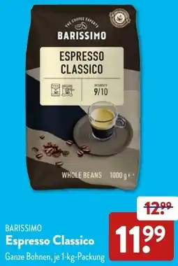 Aldi Süd BARISSIMO Espresso Classico Angebot