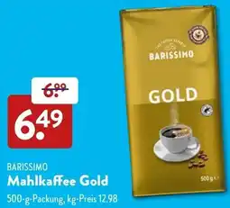 Aldi Süd BARISSIMO Mahlkaffee Gold Angebot