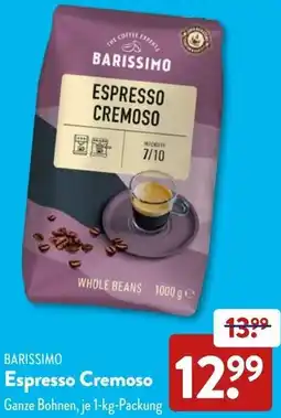 Aldi Süd BARISSIMO Espresso Cremoso Angebot