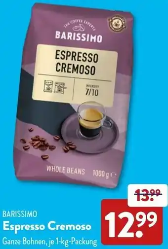 Aldi Süd BARISSIMO Espresso Cremoso Angebot