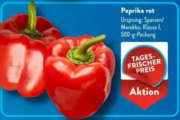 Aldi Süd Paprika rot Angebot
